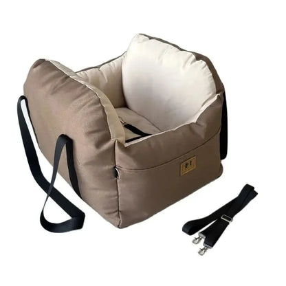 Dog Car Seat with Safety Belt, Booster Seat with Washable Cushion