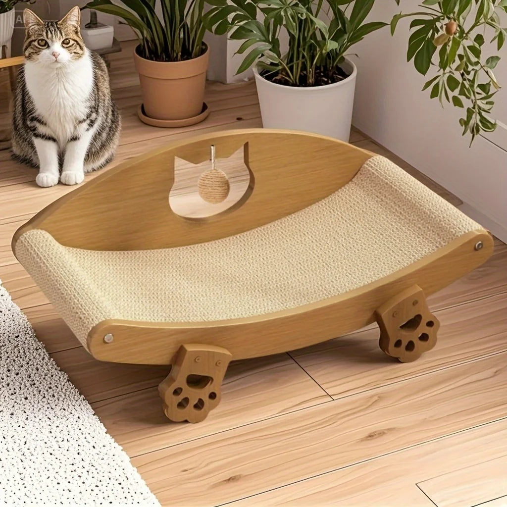 Cat upright recliner, scratch board, claw grinder | Thick, wear-resistant and non shedding