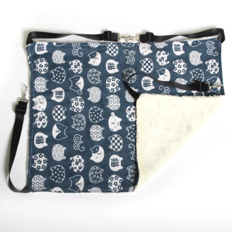 Cat Hanging Hammock with Adjustable Straps Double-Sided