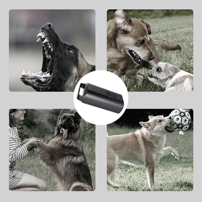 Ultrasonic Dog Bark Deterrent Device Long Range Rechargeable with LED Flashlight