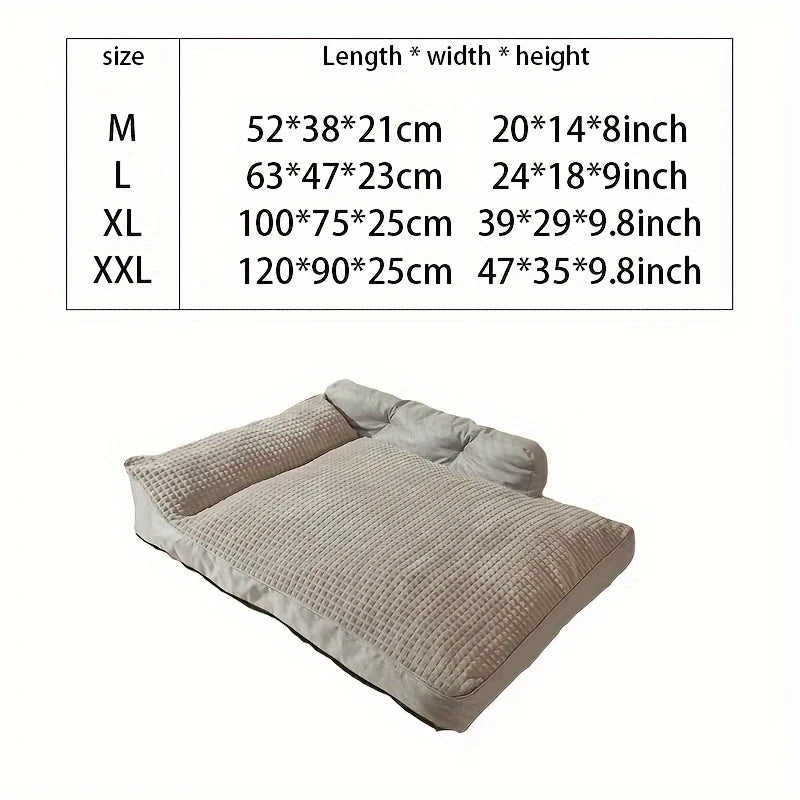 Plush Dog Bed, Non-Slip Winter Warm