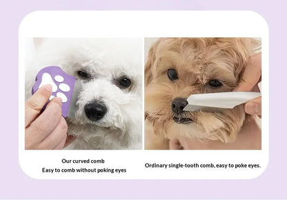 Cat and Dog Face Comb, Tear Stain, Black Chin, Gentle Grooming