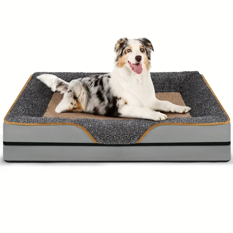 Oversized Dog Bed, Removable & Washable, Comfortable and Soft with Raised Edges,