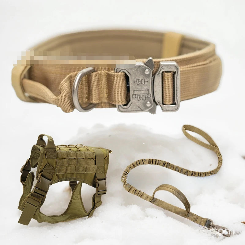 Tactical Dog Collar & Harness & Leash