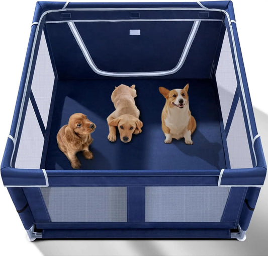 Indoor Dog Playpen with Gate