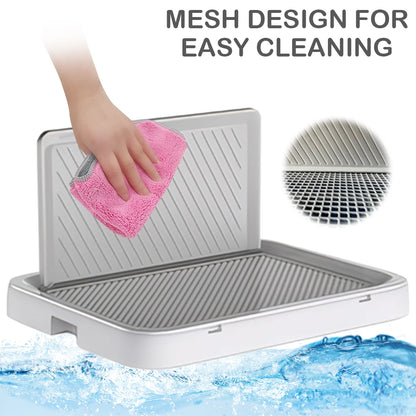 Dog Potty Training Tray with Pee Wall Pan