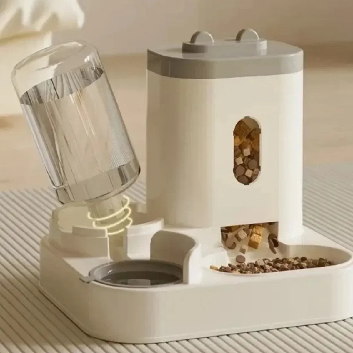 Automatic Feeder Dog or Cat With Water Fountain Large Capacity Storage Dispenser