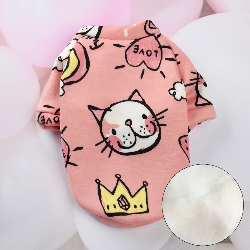 Cute Print Cat Clothes