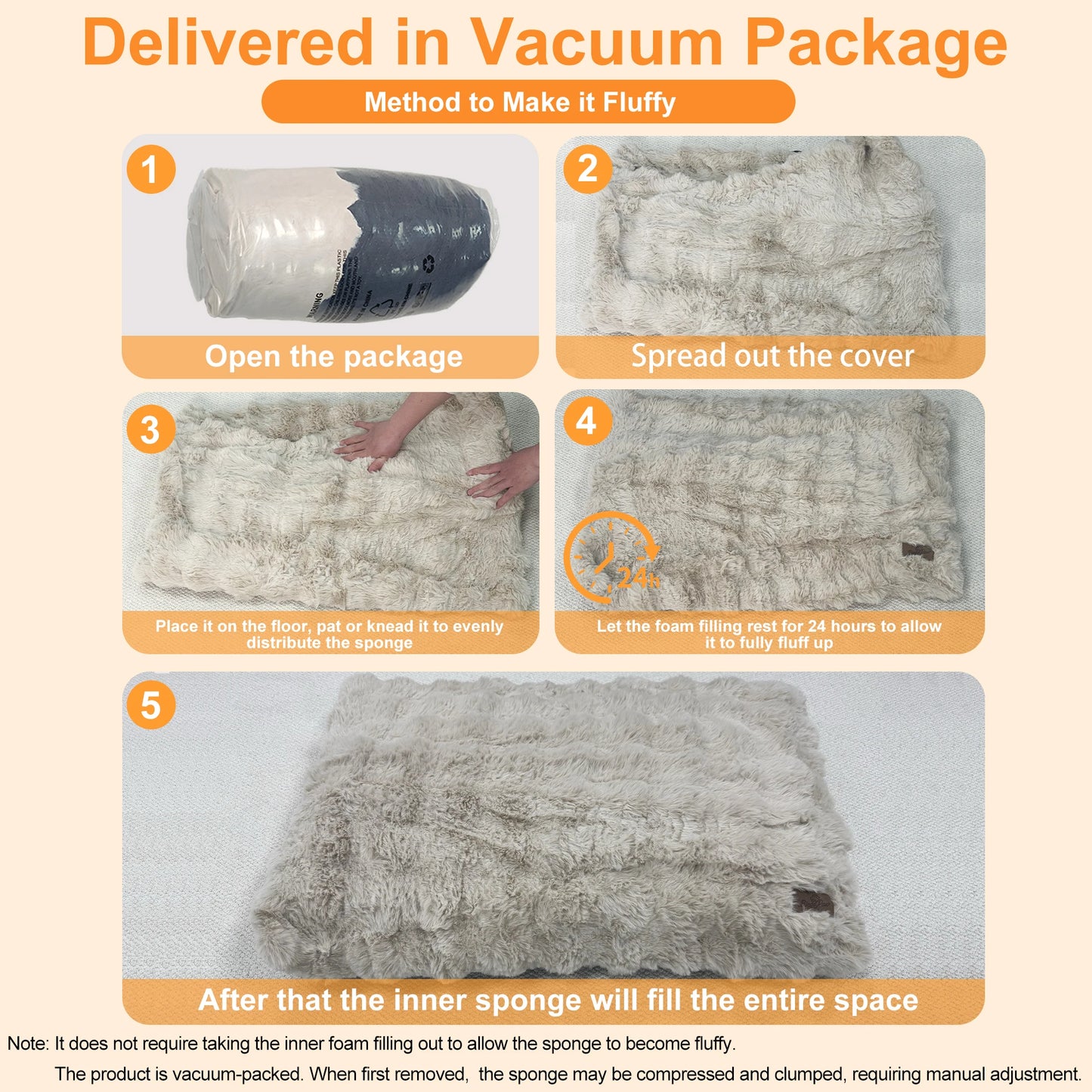 Ultra Plush Dog Bed Soft Pet Cushion with Washable Mat