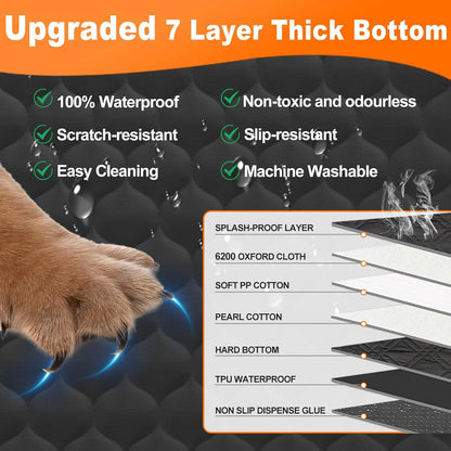 Waterproof Pet Travel, Foldable Rear Seat Protector