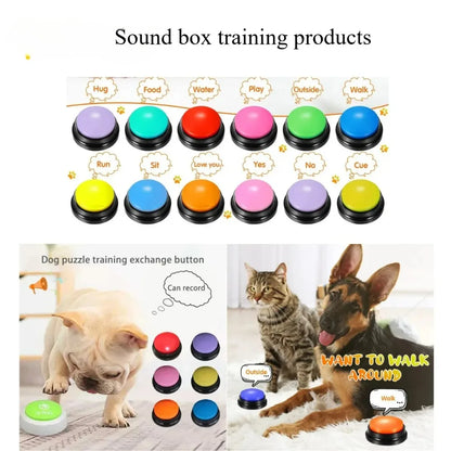 4, 6, 8PCS Dog Communication Buttons Voice Recording for Pet Training Buzzer 30 Second Record Playback
