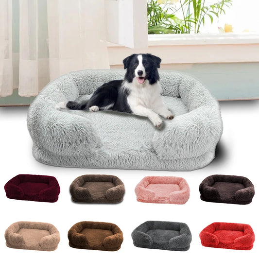 Thick Orthopedic Dog bed for large dogs, easy to remove and wash plush cover
