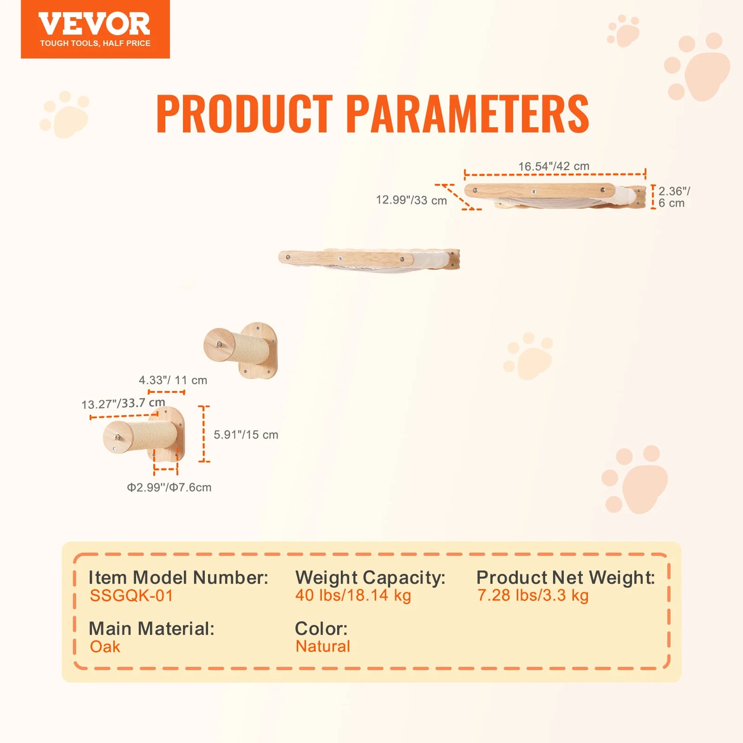Wall Mounted Cat Shelves and Perches with Jumping Boards